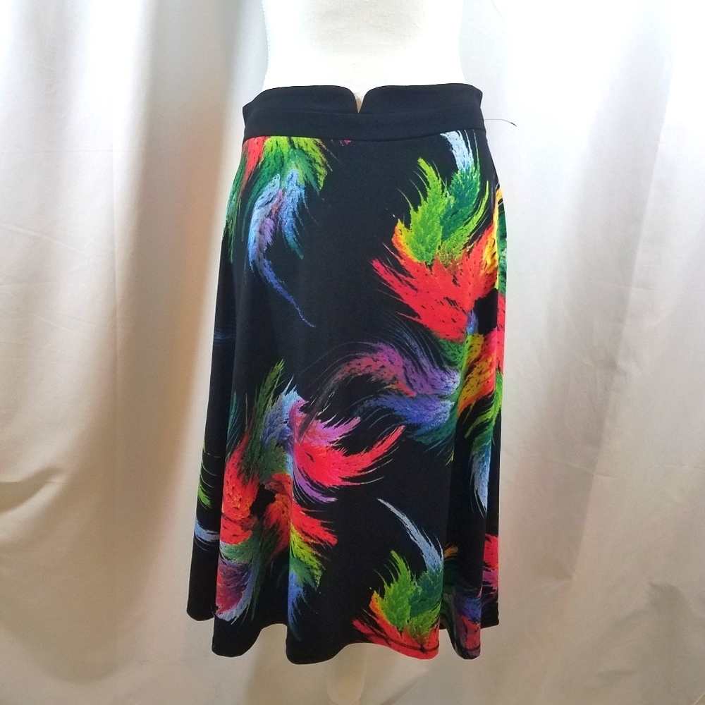 Carmen Marc Valvo Peacock Skirt 8